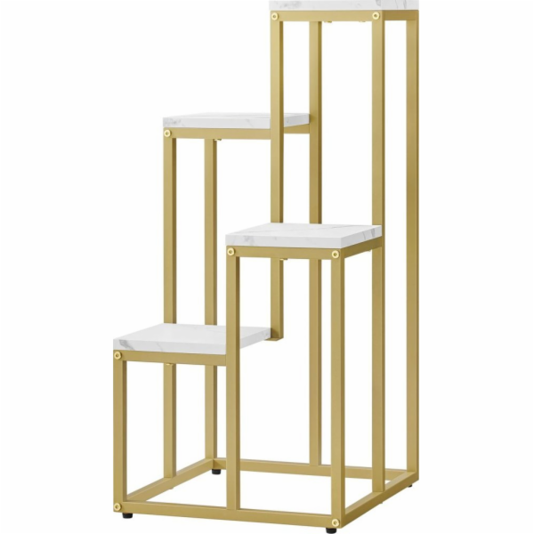 Leobert Stojan na květiny se 4 policemi - mramor / zlaté ...