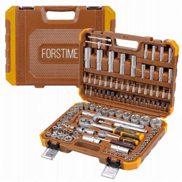 Forcekraft Sada nářadí 108 kusů 1/4, 1/2 (6hranná) (4-32 mm)