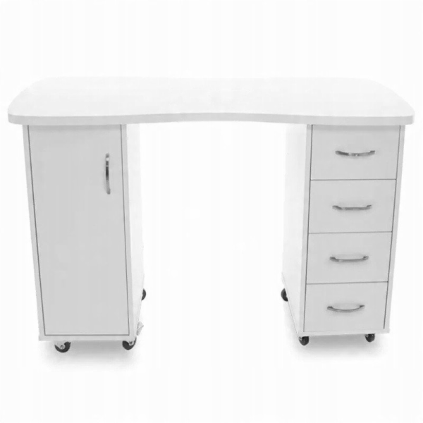 Activeshop Stůl 2027 bílý, dvě skříňky
