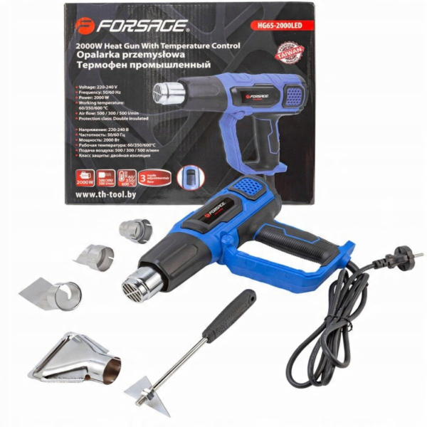 Forcekraft Elektrická horkovzdušná pistole s tryskami (23...