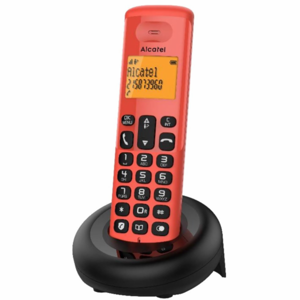 Alcatel E160 ČERVENÝ - DECT TELEFON