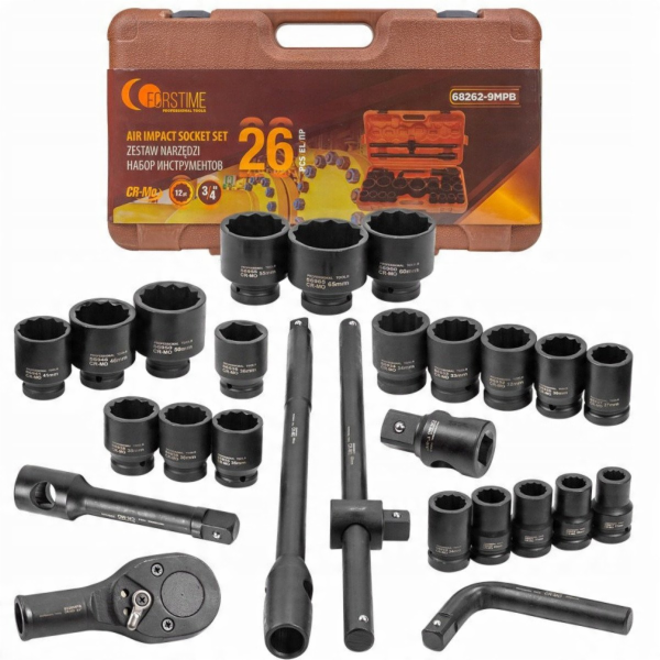 Satra Sada rázových nástrojů, 26 kusů, 3/4" (17-50 mm) a ...