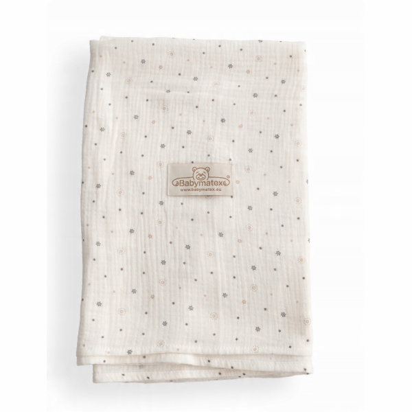 BabyMatex Deka-zavinovačka s potiskem MUŠELOVÝ DESIGN 80x120