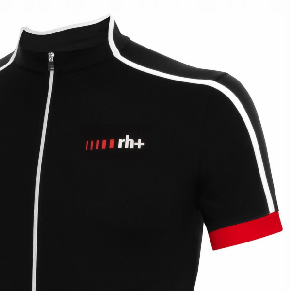 RH+ Cyklistický dres zeroPrime ČERNO-BÍLO-ČERVENÁ - M