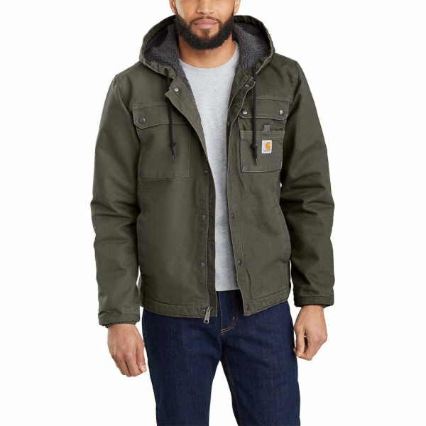 Carhartt Bunda Sandstone Barlett v barvě mechu