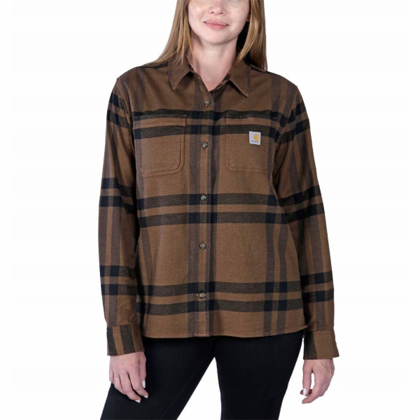 Carhartt Dámská flanelová hnědá košile