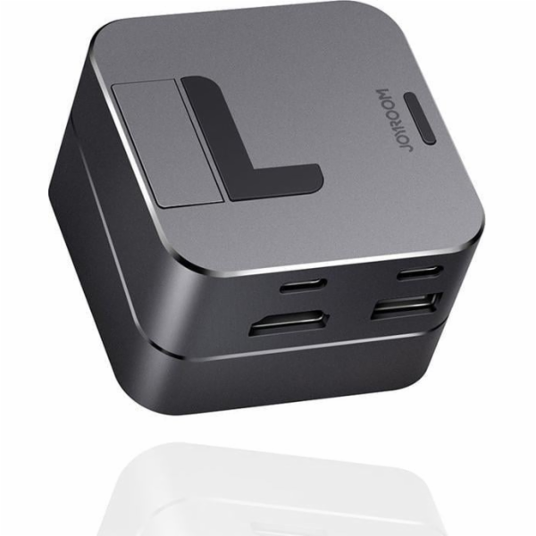 Joyroom Dokovací stanice/replikátor USB-C (S-H121 šedá)