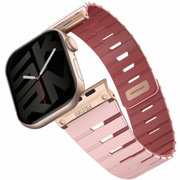 SKINARMA Řemínek Gemini pro Apple Watch 42/41/40 mm růžový