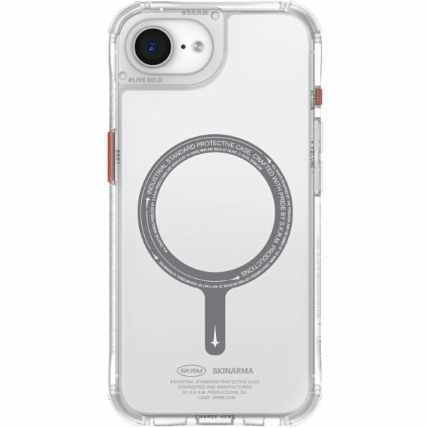 SKINARMA Průhledný kryt Saido MagSafe pro iPhone 16e