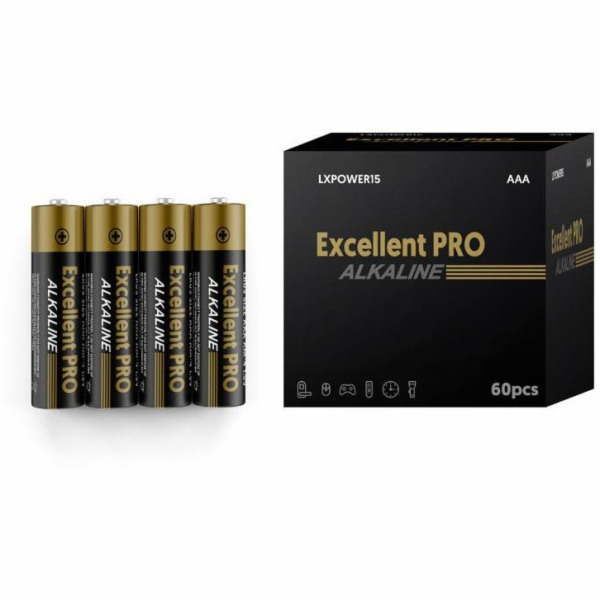 Excellent ALK.POWER BATERIE LR03/AAA 1,5V balení 60 ks