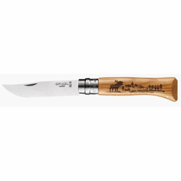 Opinel Nůž Animalia Oak Moose 08 Blister