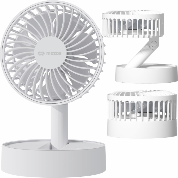 Mozos Bezdrátový ventilátor F32 s baterií, bílý