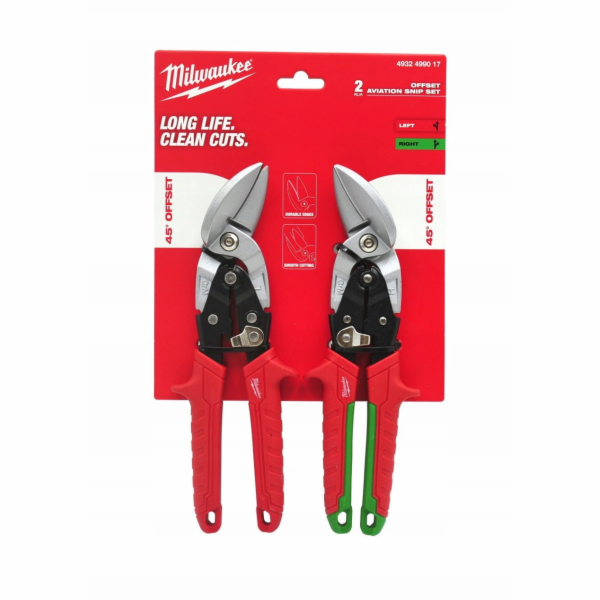 Milwaukee Nůžky na plech 2 ks.