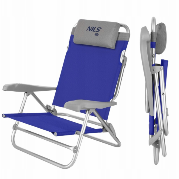 Nils Extreme NC3502 SKLÁDACÍ KEMPINGOVÁ ŽIDLE 2 v 1 MODRO...
