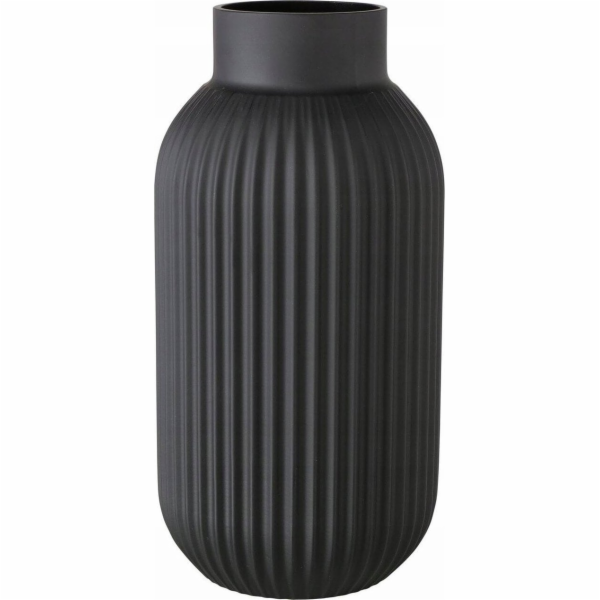 Boltze Černá Váza NORDIKA, Sklo