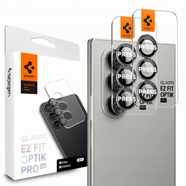 Spigen Optik Pro HD GLAS.TR EZ Fit Camera Protector 2-Pac...