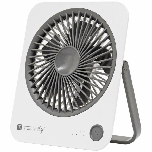 Techly Mini bezdrátový stolní ventilátor se 4 režimy a st...