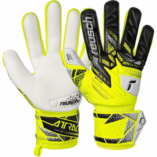 Reusch Brankářské rukavice Attrakt Grip žluto-černé 55708...