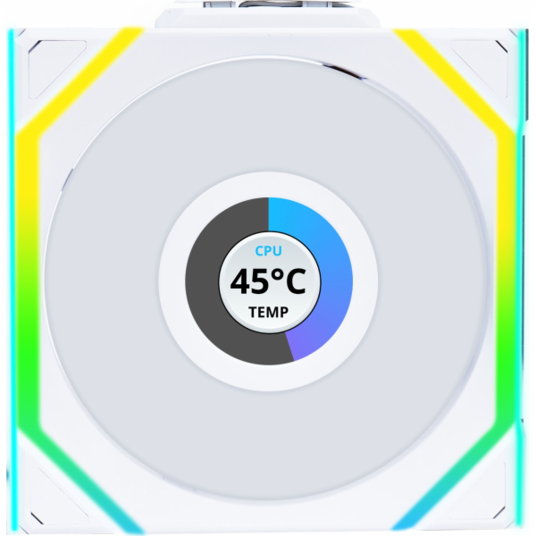 Lian Li UNI FAN SL Wireless LCD 120 Reverse Blade Fan Whi...