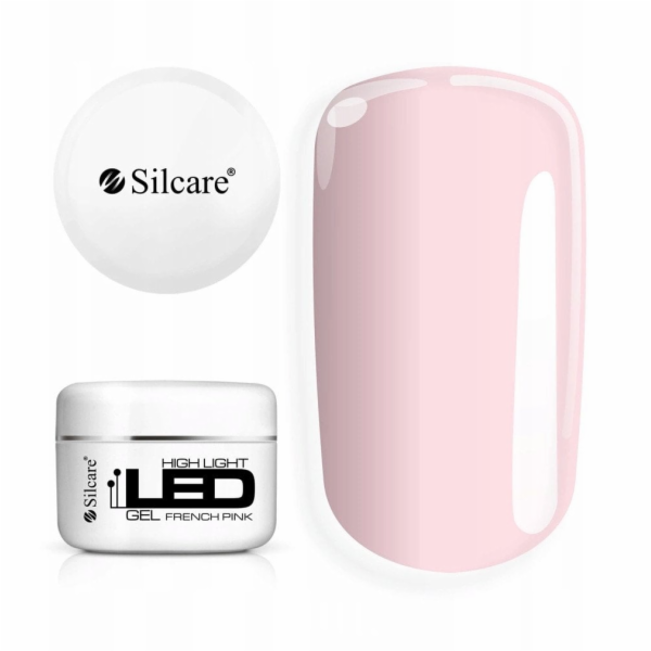 Silcare High Light LED čirý stavitelný gel francouzská rů...