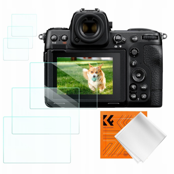 K&F 6x Sada 9hodinových ochranných skel pro Nikon Z9 Z8 /...