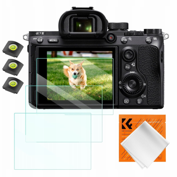 K&F 3x Sada 9hodinových ochranných skel pro Sony A9 A7iii...