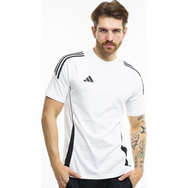 Adidas Pánské tričko Tiro 24 Sweat bílé IR9353 M
