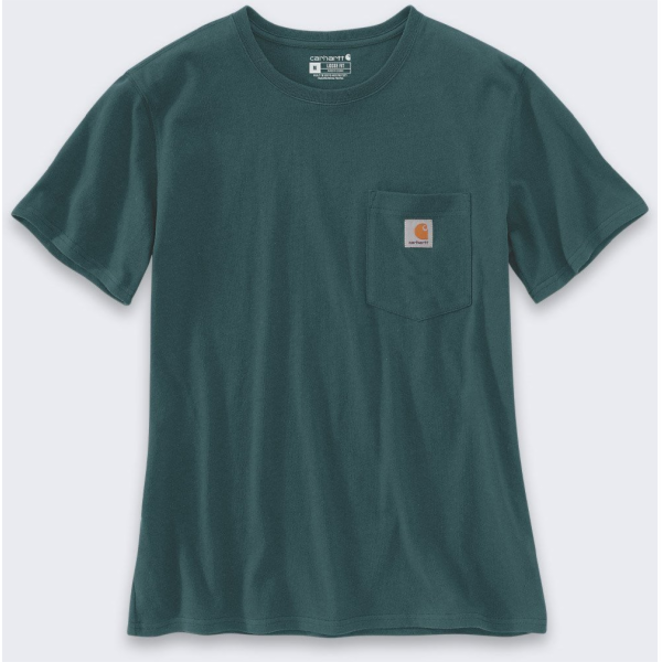 Carhartt Tričko Iconic WK87 Pocket Greenstone