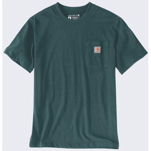 Carhartt Tričko Dearborn Relax Pocket Greenstone