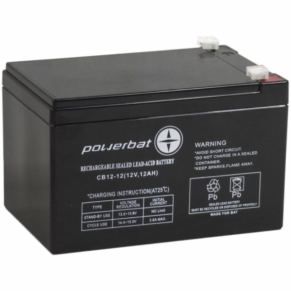 PowerBat Baterie AGM CB 12V 12Ah