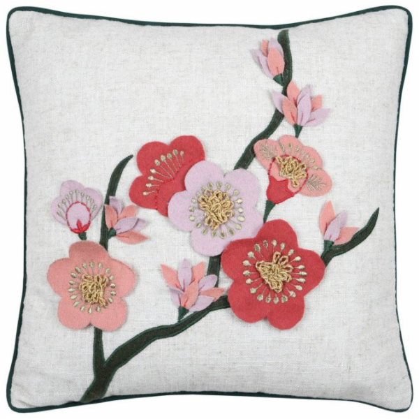 Bertoni-arco Dekorační polštář s dekorací, SCARLETT, 40 x...