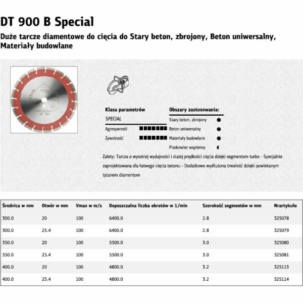 Klingspor KLINGSPOR SEGMENTOVANÁ DIAMANTOVÁ ČEPEL 350 mm ...