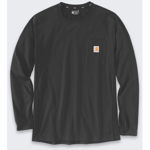 Carhartt Tričko Force Midweight Pocket ČERNÉ