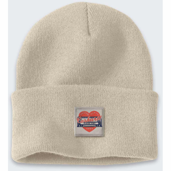 Carhartt Čepice Carhatt Knit Pach Beanie OVES MILK