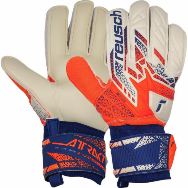 Reusch Brankářské rukavice Attrakt Solid bílo-oranžové 55...