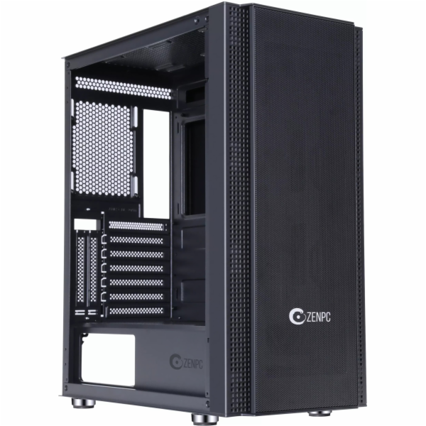 Zenpc Počítačová skříň Z5 Mesh, černá, 4x Fander P12 PWM ...