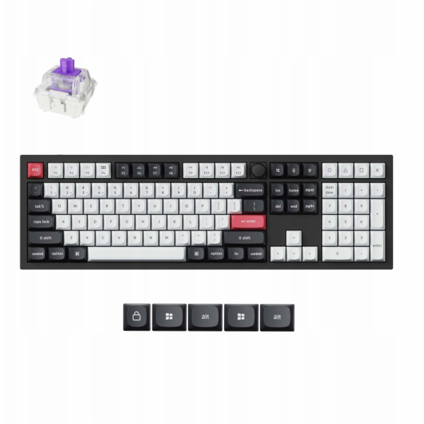 Keychron Q6 HE QMK Gateron magnetická klávesnice s dvojit...