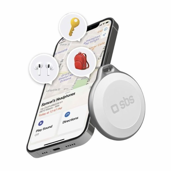 SBS Mobile SBS Track My Circle comp. m. Apple weiß