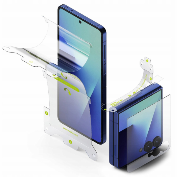 Ringke 3-V-1 OCHRANNÝ SET PRO GALAXY Z FLIP 7 CLEAR PROTE...