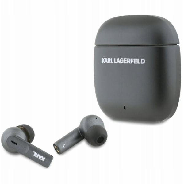 Karl Lagerfeld Bezdrátová sluchátka do uší s kovovým poti...