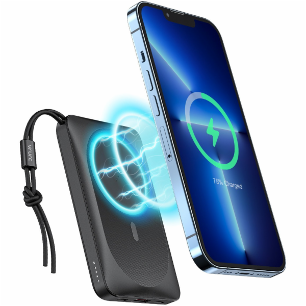 Veger Powerbanka 10000 mAh s indukčním nabíjením kompatib...
