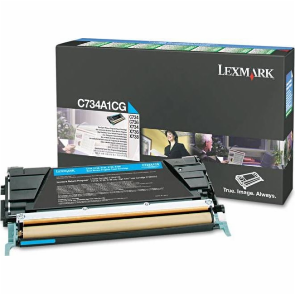 Lexmark Originální azurový toner C734A1CG (0C734A1CG)