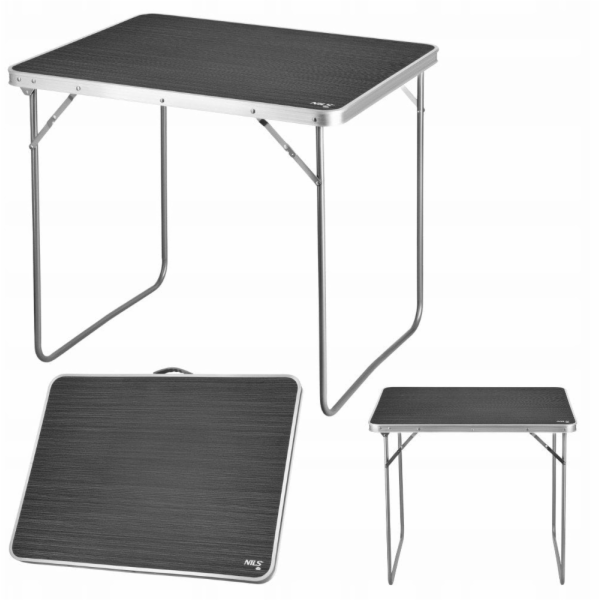 Nils Extreme KEMPOVÝ STŮL NC3401 80x60x70 CM TMAVĚ ŠEDÝ N...