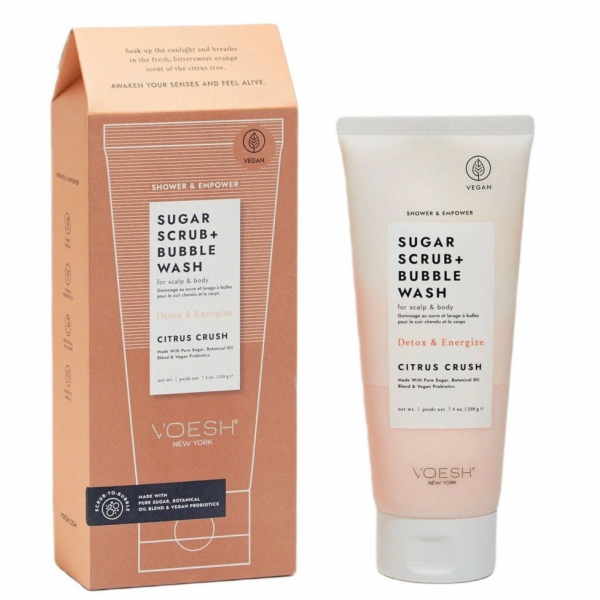 NoName VOESH_Cukrový peeling + Bubble Wash peeling a pěna...