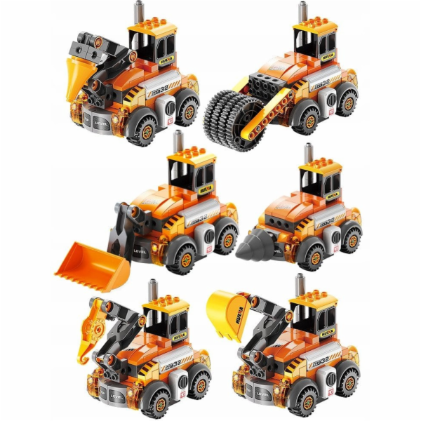 Polesie Stavební bloky stavební stroje 141 elementA3w