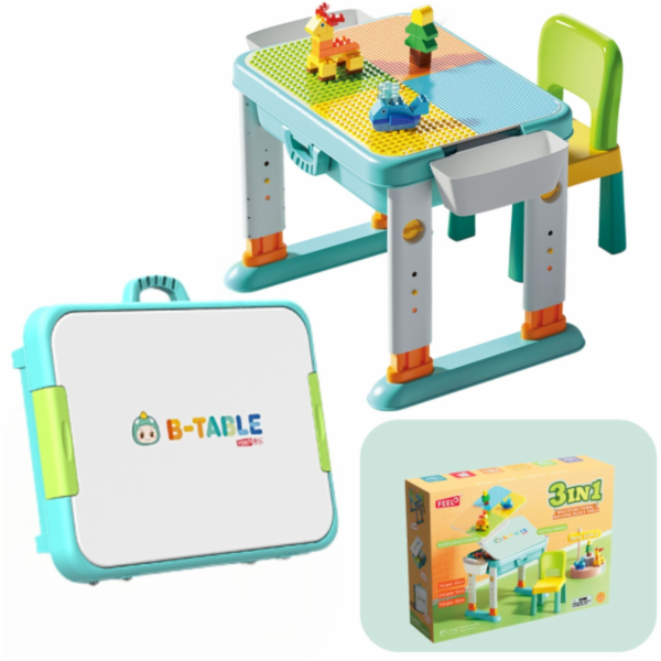 LeanToys&nbsp;Stavebnice&nbsp;se&nbsp;stolem&nbsp;a&nbsp;židlí&nbsp;obsahuje&nbsp;55&nbsp;dílků