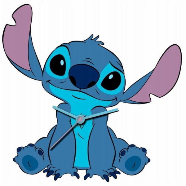 KIDS Velké nástěnné hodiny XL 50x50cm pro děti / Lilo a S...