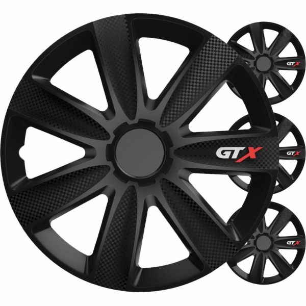 Versaco Kryty kol auta, sada 4 ks, gtx černé karbonové, 1...