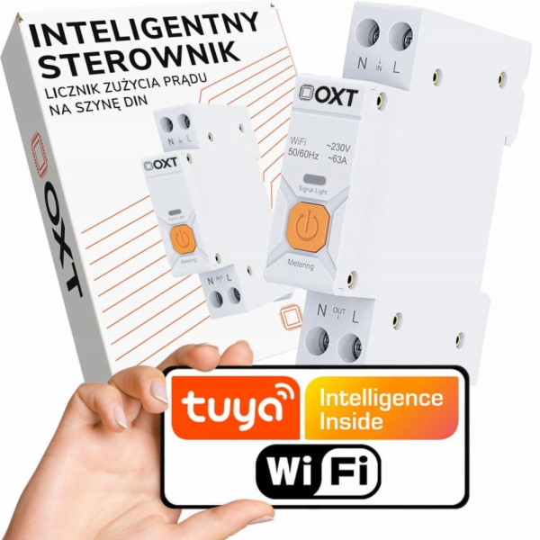 OXT Inteligentní ovladač | 63A | Měřič | WiFi | Tuya T335