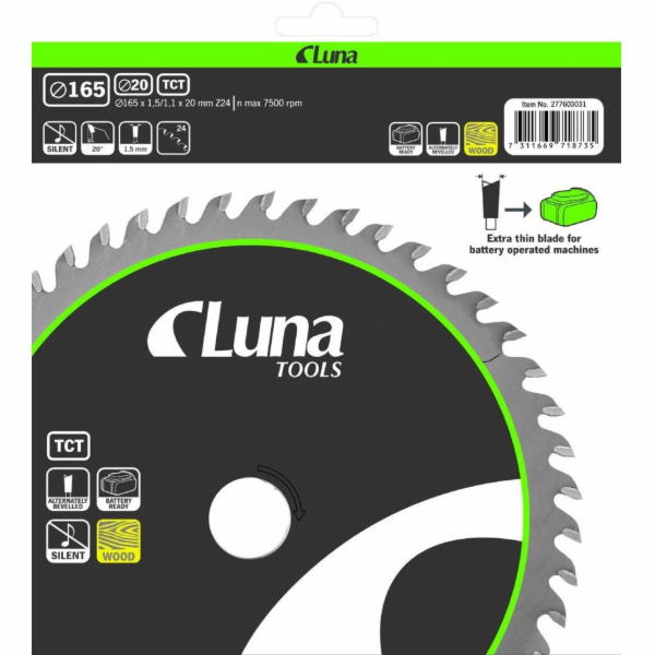 Luna Bruska Extra Thin 165x20 Z24